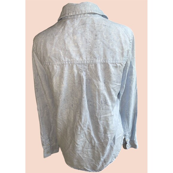 American Eagle Sz S/P Vintage Boyfriend Western Pearl Snap Yetti Cowgirl - Picture 7 of 10